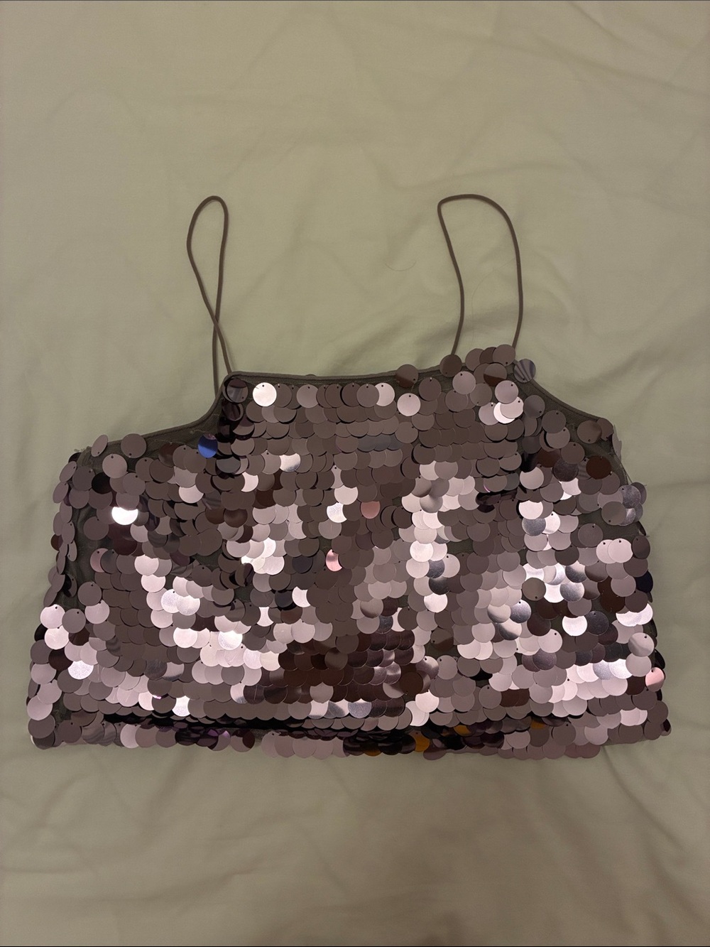 Forever 21 Purple/Silver Sequin Cami
